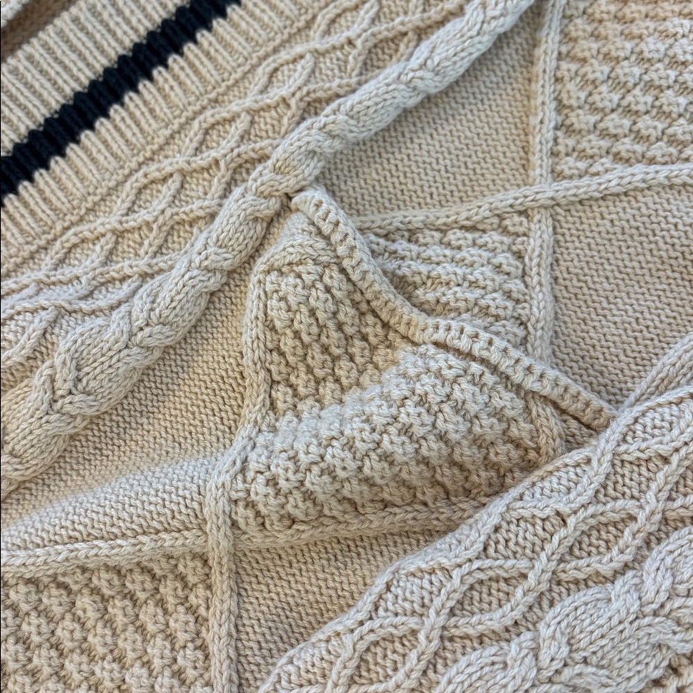 Altar’d State Talia Cable Knit Cardigan Pockets XS Folklore Taylor Swift Sweater - Picture 4 of 8